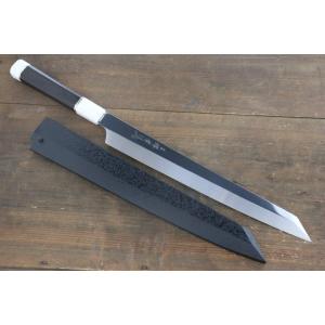堺 孝行 シェフシリーズ 飛燕 銀三鋼 剣型柳刃包丁 300mm 黒檀柄