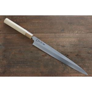 正本総本店 本霞 玉白鋼 刺身 柳刃 240mm KS0424 正本 本霞・八層打 玉青鋼誂 柳刃刺身庖刀 240mm 品番：KH0424