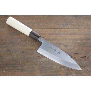 在庫限り品】 正本総本店 MASAMOTO 本霞・玉白鋼 出刃庖刀 包丁 180mm