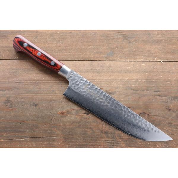 堺 孝行 VG10 33層 ダマスカス ブッチャーナイフ 210mm マホガニー柄