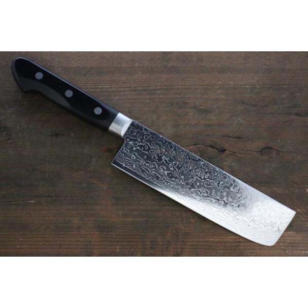 堺 孝行 AUS10 45層ダマスカス鏡面仕上げ ダマスカス 菜切包丁 160mm