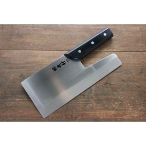 そば切り包丁 麺切包丁 安来白紙鋼 鍛造 黒打ち 300mm 左利き用