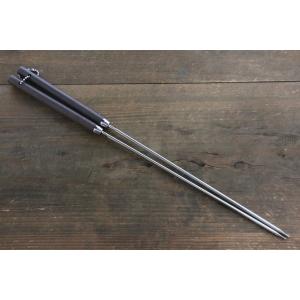 堺 孝行 ステンレス鋼 天ぷら箸（ギザ付き）-230mm