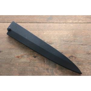 鞘】 和式柳刃包丁300mm用 朴木 黒檀ピン付 包丁鞘 さや sa17 : 一心