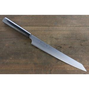 鬼反り柳刃包丁 ボーナスストア+5％】VG10 本焼 切付柳刃 鬼反り 尺一 人工象牙