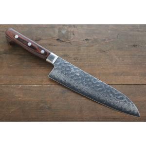 堺 孝行 VG10 33層 ダマスカス 筋引包丁 240mm マホガニー柄 : 清助