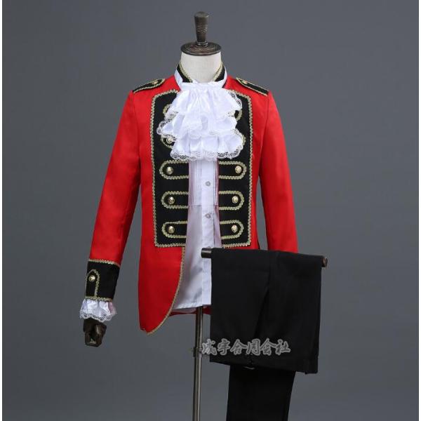 宮廷風スーツセットアップ タキシードステージ衣装司会者 歌手結婚式イベント発表会演出司会者DJダンス...