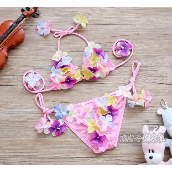 ビキニ水着 キッズ 子供 女の子 2点セット セパレート スクール水着 スイムキャップ ベビー 水着...