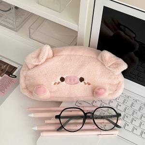 ブタ 豚 ペンケース 筆箱 ぬいぐるみ 大容量...の詳細画像4