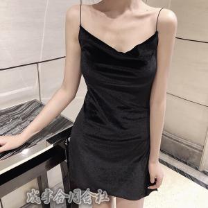 キャミソール Vネック パーティドレス キャバ...の詳細画像1