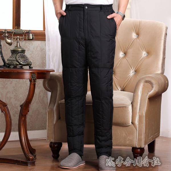 ハイウエスト ロングパンツ ダウンパンツ メンズ 暖パン アウトドア ダウンズボン ボトムス 登山用...