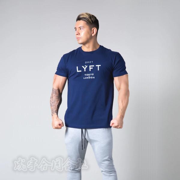 Tシャツ メンズ 棉トップス 半袖 フィットネス ランニング ジム トレーニング スポーツウェア ロ...