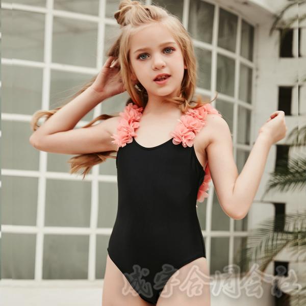 子供水着 キッズ 女の子 ビキニ ワンピース バックレス オールインワン 連体水着 みずぎ  スイム...