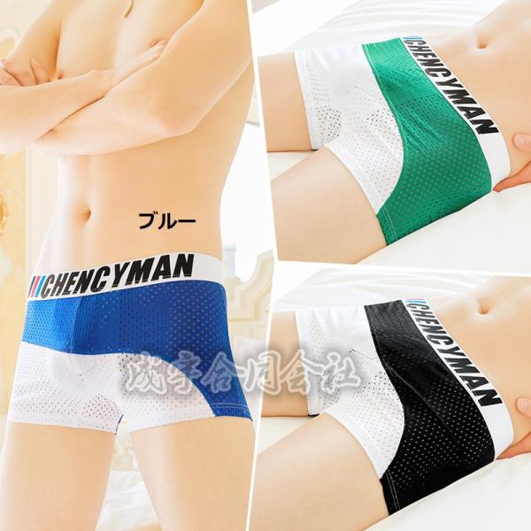 メッシュ 透かし彫り ショーツ メンズ ボクサーブリーフ 通気性 カジュアル 大きいサイズ ビキニブ...