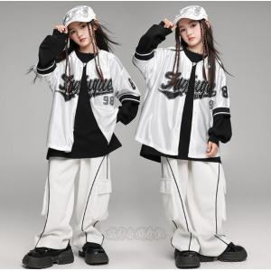 110-180cm キッズ ダンス衣装 女の子 男の子 3点セット 韓国 JAZZ ヒップホップ ジャズダンス K-POP 演出服 舞台 ステージ衣装 イベント 練習着 かっこいい