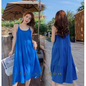 コットンリネン ワンピース レディース ロングワ...の商品画像