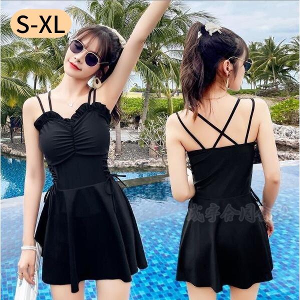 連体 ワンピース オールインワン レディース水着 体型カバー 女の子 可愛い ノースリーブ キャミ ...