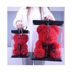 永生花 ギフトクマ型 熊 ソープフラワー ボックスフラワー 造花 フラワー 石鹸花 枯れない花 プレゼント 結婚祝い バレンタインデー