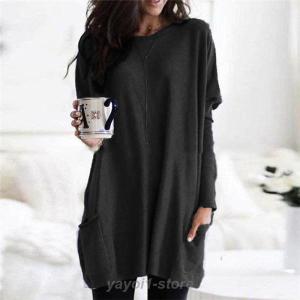 チュニック ロングシャツ シャツ レディース ...の詳細画像4