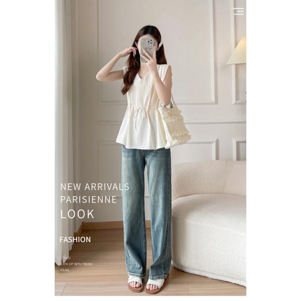 ニットベスト レディース チョッキ トップス Vネック ノースリーブり プルオーバー ベスト ジレー...