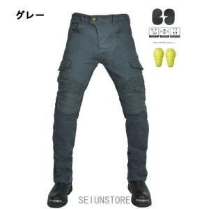バイクパンツ メンズ バイクズボン 膝パッド付...の詳細画像4