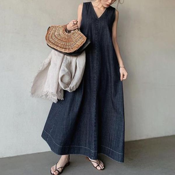 サロペットパンツ レディース サロペット 40代50代 デニム サスペンダーパンツ ゆったり ｖネッ...