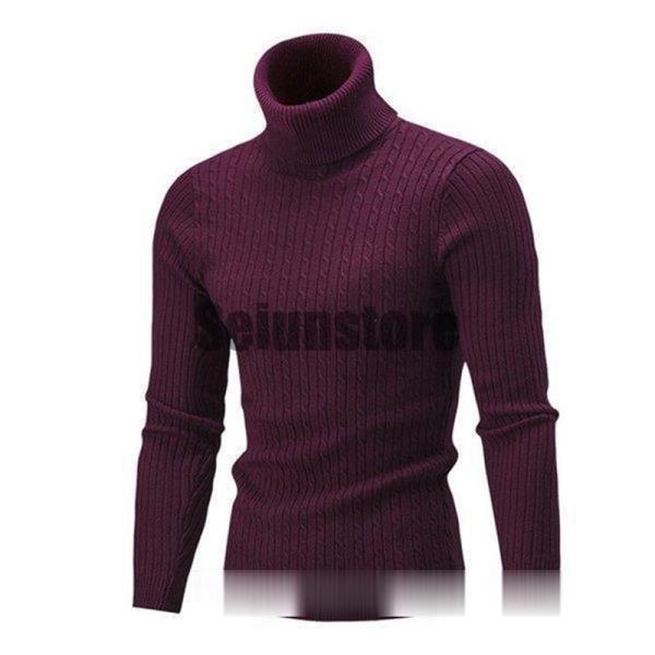 メンズ タートルネックセーター ニット セーター カシミア 冬 秋 無地 シンプル ビジネス オフィ...