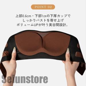 ストラップレスブラ ノンワイヤー ブラ チュー...の詳細画像3