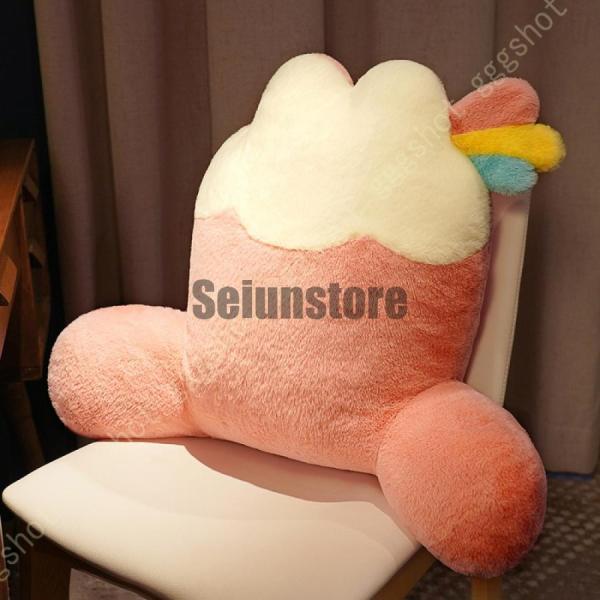 ごろ寝クッション 椅子用 枕 背もたれ クッションチェア テレビ枕 低反発 読書用クッション 腰 レ...