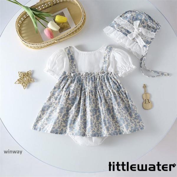 子供服 ロンパース 女の子 スカート 長袖 プレゼント キッズ服 ベビー服 花柄 60 70 80 ...