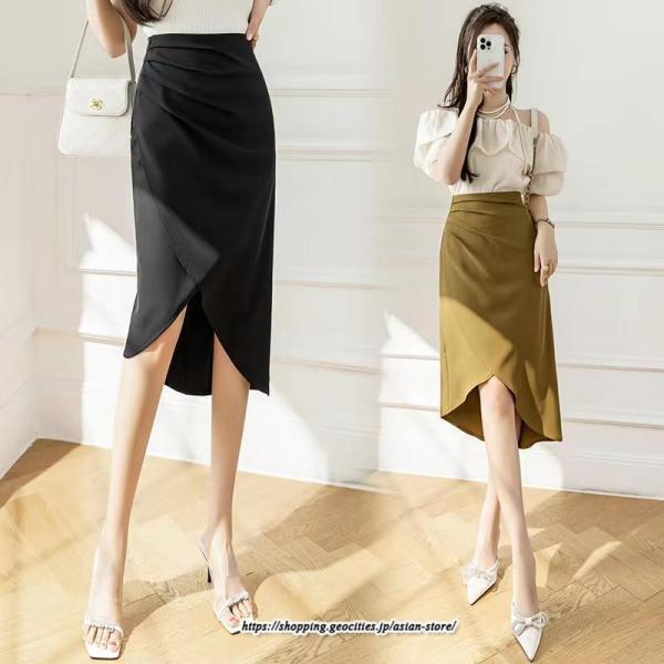 タイトスカート 春 夏 レディース 大きいサイズ スカート ペンシルスカート チューリップスカート ...