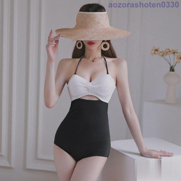 水着 レディース 体型カバー 水着 モノキニ サロペット ビキニ 背中出し 小胸バンドゥ 水着 韓国...