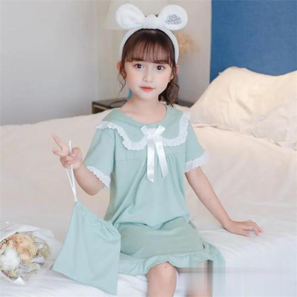 パジャマ キッズ 夏 子供服 女の子 ガールズ　ワンピース ルームウェア ワンピース　パジャマ 韓国...