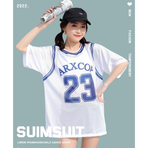 水着 レディース 中学生20代 スポーティー 体型カバー 3点セット少女 小胸にもぴったり 夏 オト...