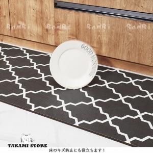 キッチンマット 拭ける キッチンラグ 北欧 ラ...の詳細画像5
