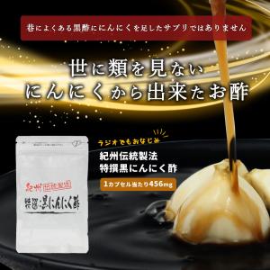 特撰黒にんにく酢 40カプセル 1粒当り72円　 栄光フーズ｜seiwa-33