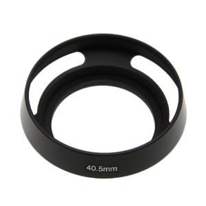 40.5mm クラシックメタルレンズフード ブラック ねじ込み式