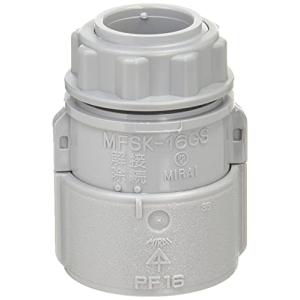 未来工業 キャップ付PF管用コネクタ MFSK-16GSH グレー 10個入り