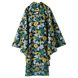 ワールドパーティー ポンチョ レインウェア レインコート 収納袋付き はっ水 防水 レディース R-1093 ペイントフラワー