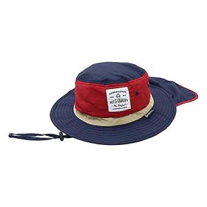 モスキーヒ ハット ネイビー×レッド S 虫よけ 速乾日除け付 HB-001