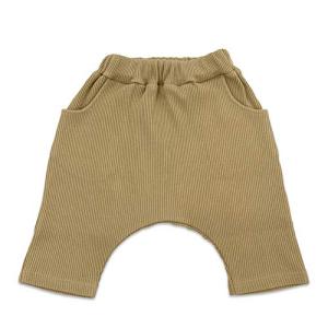 七分丈 サルエルリブパンツ サルエルパンツ 男児 女児 男女兼用 男の子 女の子 入園準備 保育園企画 お着換え楽々 70 80 90 95