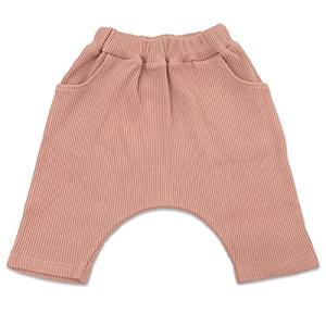 七分丈 サルエルリブパンツ サルエルパンツ 男児 女児 男女兼用 男の子 女の子 入園準備 保育園企画 お着換え楽々 70 80 90 95