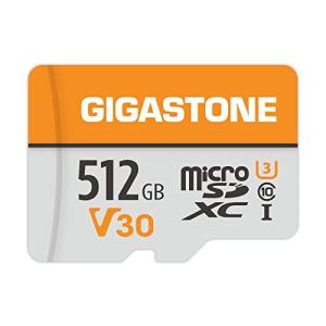 Gigastone MicroSD 512GB, 100MB/S 高速 まいくろsdカード 512GB, Full HD & 4K UHD動画, UHS-I A1 U3 V30 C10 マイクロsdカード 国内正規品
