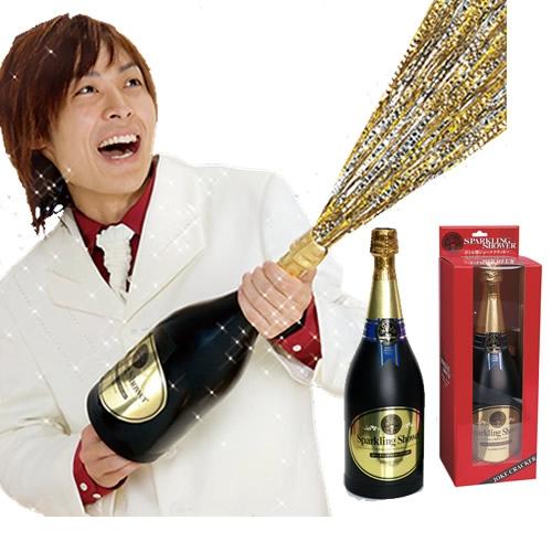 スパークリングシャワークラッカー　金銀キラキラテープの弾2発付　クラッカー