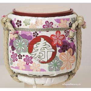 結婚式披露宴演出 ミニ鏡開き こも樽 和モダン寿 ピンク : ワイハウス