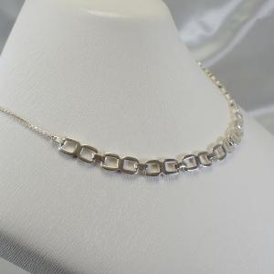 ネックレス シルバー925メッキ 410mm チェーン イタリア製 ボール