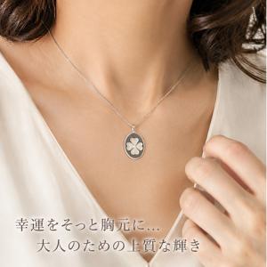 クローバー ネックレス メンズ シルバー クラブ アイアンクロス
