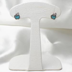 シルバーピアス アメリカ製 トルコ石入り リンゴ...の商品画像