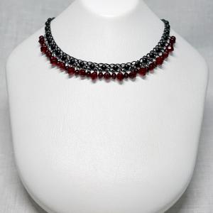 VOGLINE ネックレス フランス製 45cm ブラック メタル ゴシック