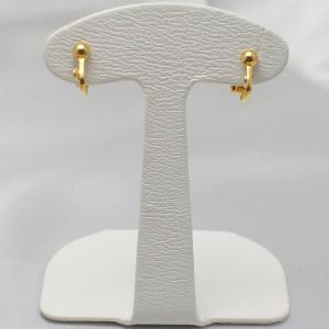 2重クリップバネ イヤリングクリップ カン付き ゴールド（1対） 金具 DIY アクセサリーパーツ